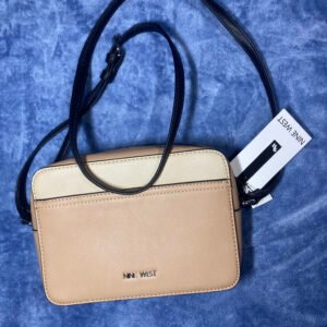 Bolso cruzado Nine West beige y negro