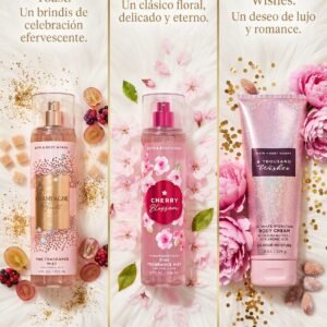 Trío Colección Bath & Body Works (Mist 230 ml / 236 ml y Crema 226 g)