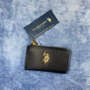 Tarjetero monedero U.S. Polo Assn. negro