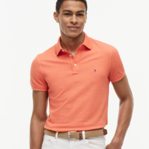 Camisa polo naranja Tommy Hilfiger (Talla L)