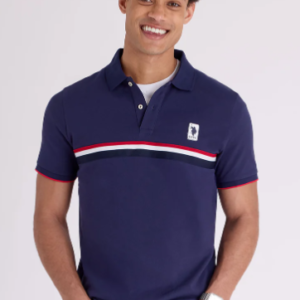 Camisa polo azul marino U.S. Polo Assn. (Talla M)