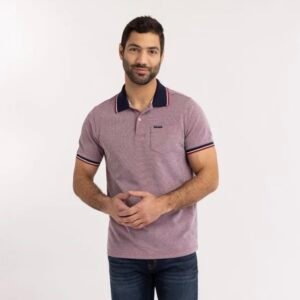 Camisa polo melange U.S. Polo Assn. con bolsillo (Talla L)