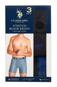 Pack de 3 Boxer Briefs Stretch con Soporte - U.S. Polo Assn.