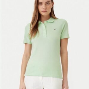 Camisa polo verde limón Tommy Hilfiger (Talla S)