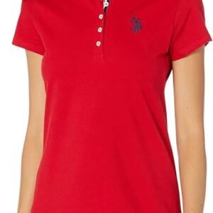 Vestido tipo Polo Assn U.S rojo clásico (Talla S)